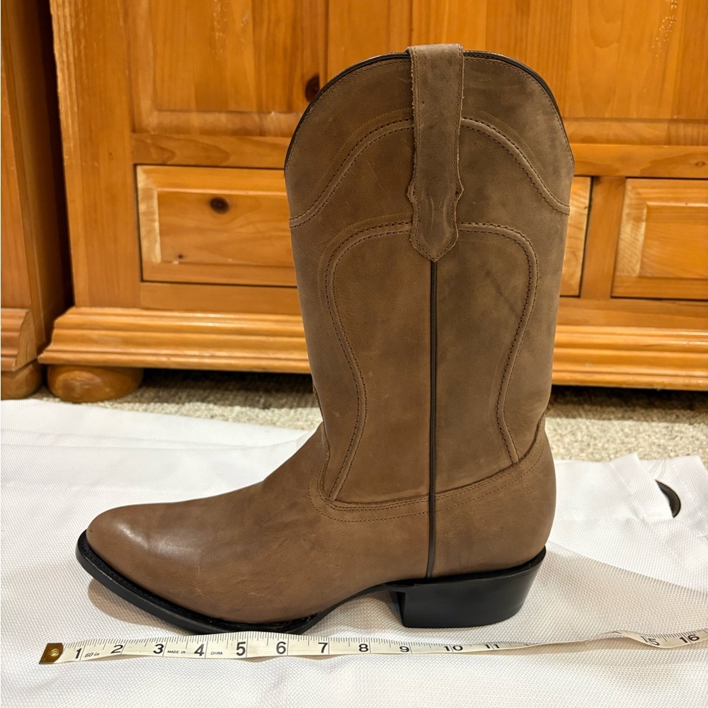 Brown Leather Cowboy Boots